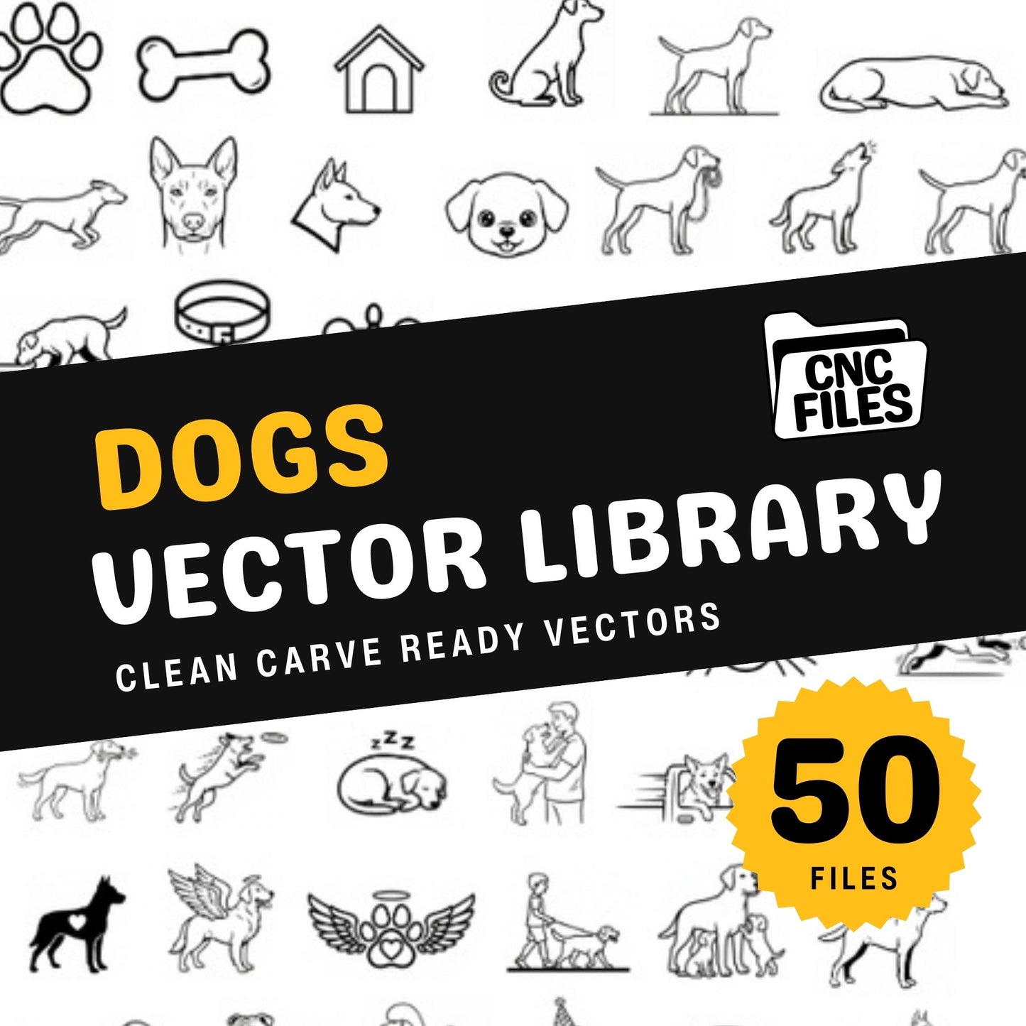 Dog CNC Vector Library