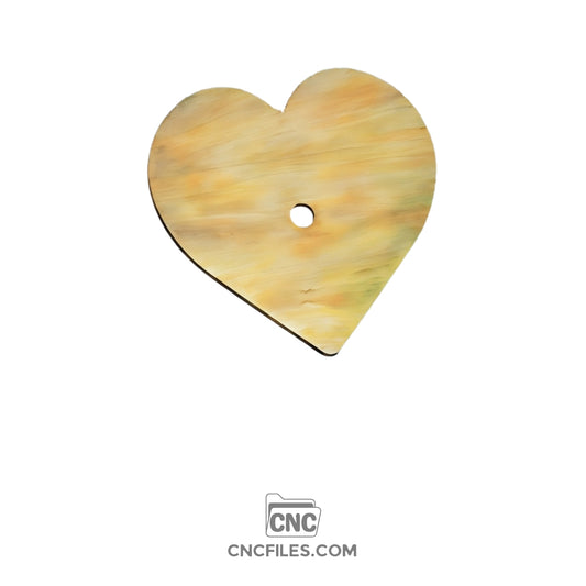 An image of a CNC file showing a thorned heart with cross jewelry box with an acrylic lid designed for storing and displaying small jewelry items.