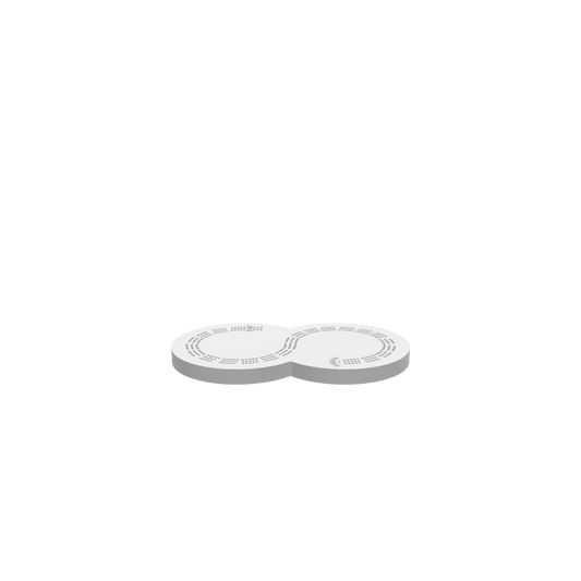 GLB of render file of the 3-person Figure 8 Cribbage Board, perfect for 3D visualization or digital previews before production.