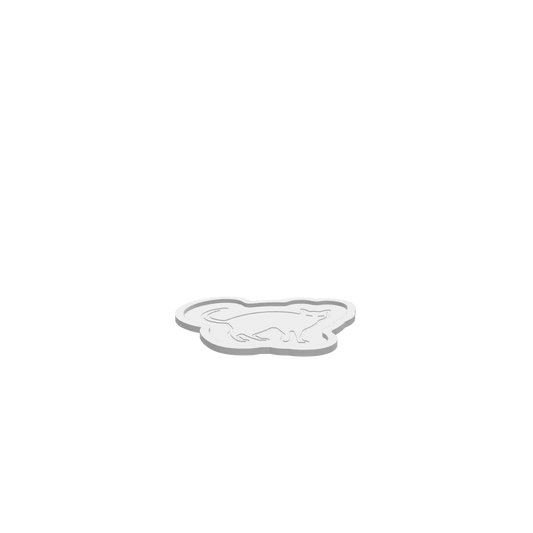 GLB of render file of a decorative tray with a black cat theme, perfect for Halloween or Thanksgiving displays.