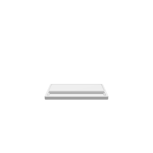 GLB of render file of a cheese board with an engravable crumb tray, displaying the final 3D look and proportions for product preview.
