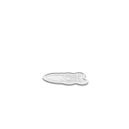 GLB of render file of a Christmas gnome tray used for displaying treats, keys, or festive table accents in a cozy holiday setting.