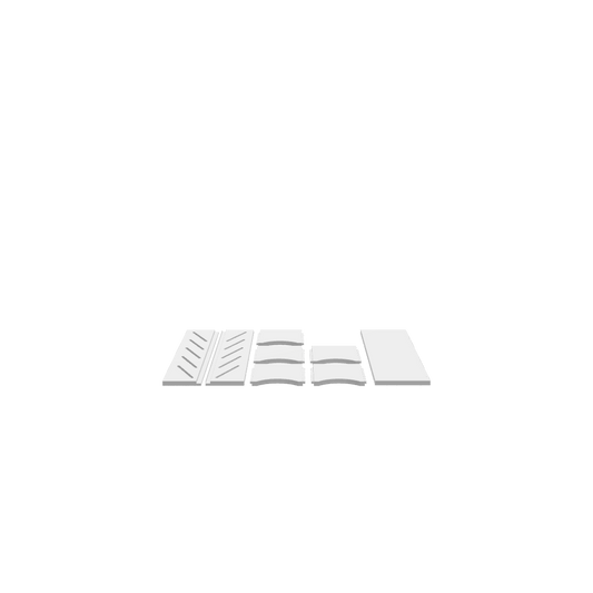 A 3D render of a CNC file showing a circular sandpaper holder with smooth rounded edges and a detailed layout for precision cutting.