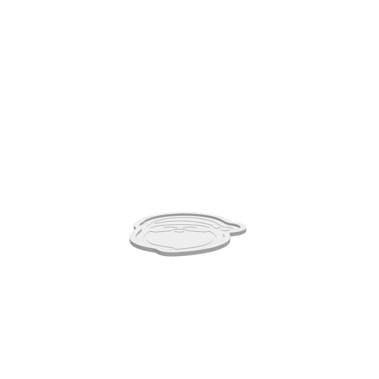 GLB of render file of a festive Santa tray design, ready for 3D viewing or printing.