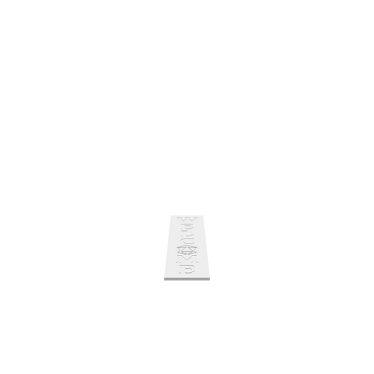 GLB of render file of the D20 Welcome Porch Board, ready for 3D preview and visualization.