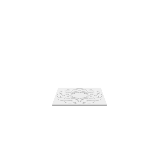 GLB of render file of a detailed guilloche art base used as a visual preview for how the finished design will look when produced.