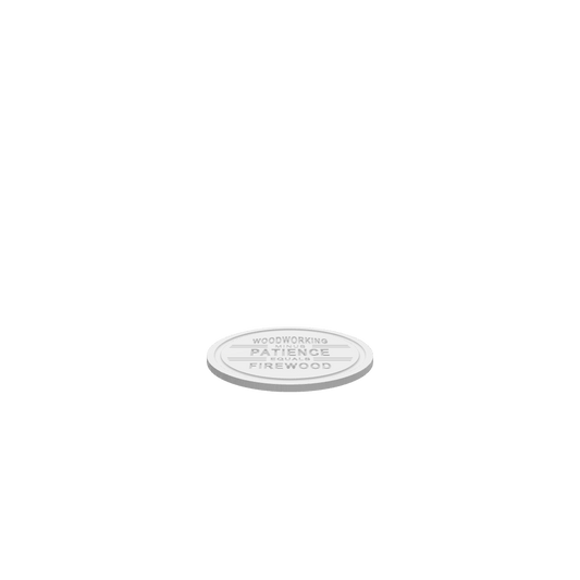 GLB of render file of the Lunar Shop Sign “No Patience,” used to preview the 3D look of the design before production or listing.