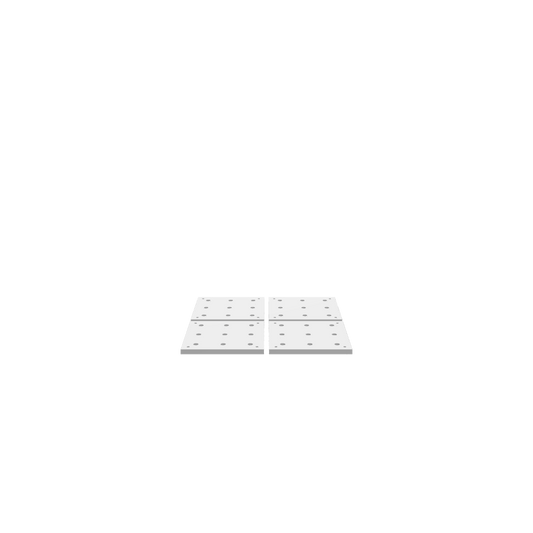 GLB of render file of modular wasteboard tiles, 12x12 inches, ready for 3D visualization or virtual setup.