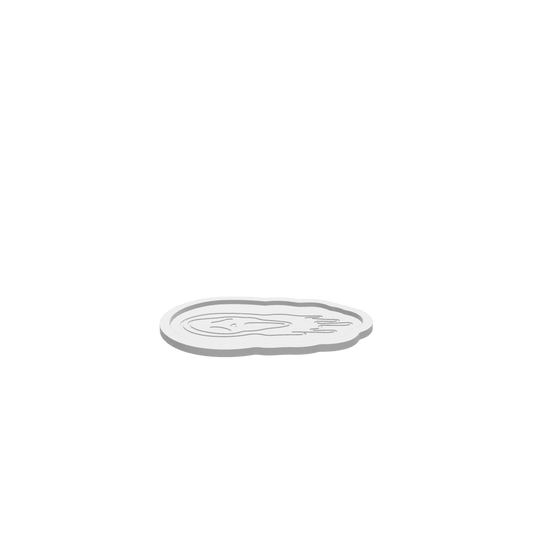 GLB of render file of the Scream Halloween tray, perfect for visualizing your finished 3D or CNC project.
