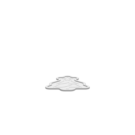 GLB of render file of a sectioned Christmas tree tray, perfect for visualizing or 3D printing.