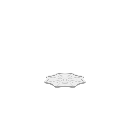 GLB of render file of a 3D spider web tray design, ready for digital preview or 3D printing.