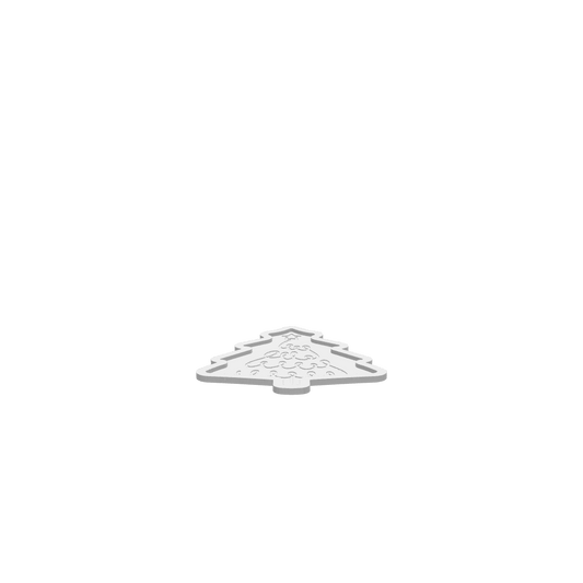GLB of render file of the squiggle Christmas tree tray ready for 3D viewing.