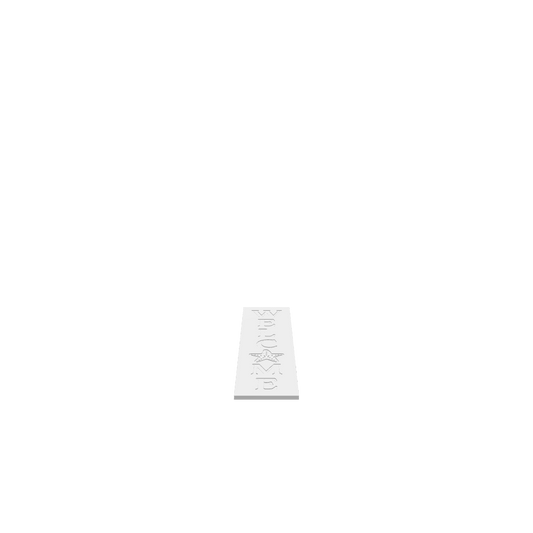 GLB of render file of the Starfish Welcome Porch Board, ready for 3D visualization and preview.