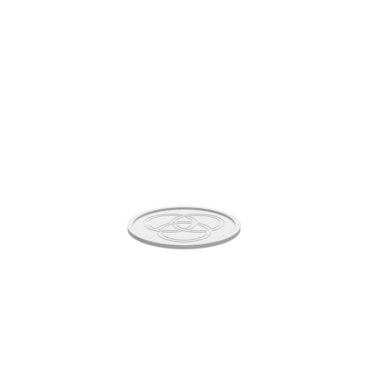 GLB of render file of a Three Ring Cookie Tray used as a decorative and functional tray for serving cookies, pastries, or small snacks.
