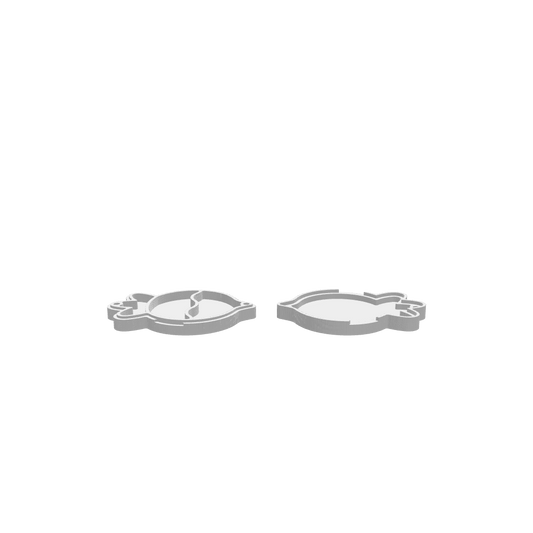 GLB file of a turnip-themed dice tray with a carved bowl design for tabletop gaming use.