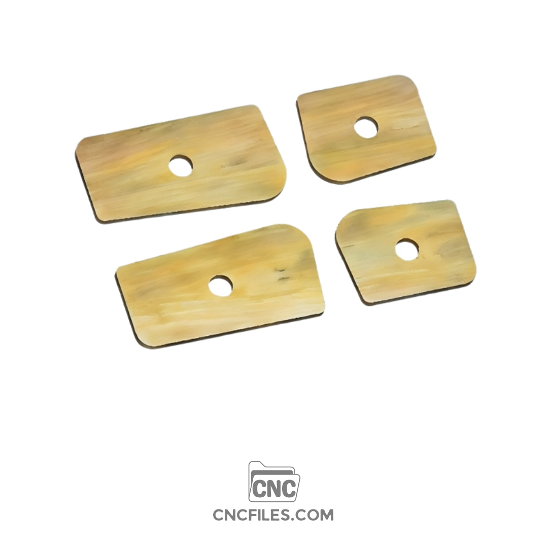 An image of a CNC file showing a cross-shaped jewellery box design with clean cut lines and precise details.