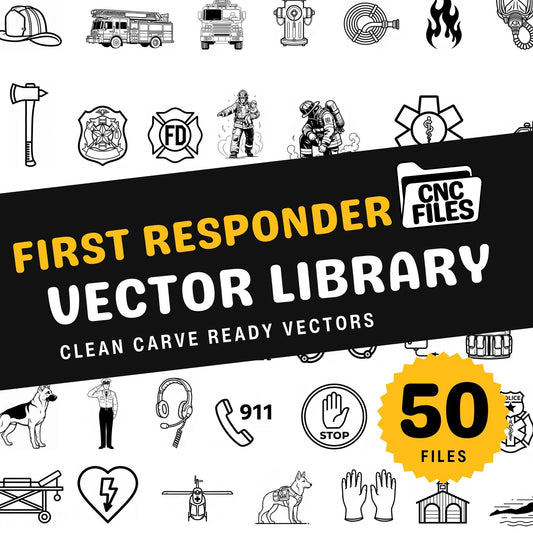 First Responders CNC Vector Library