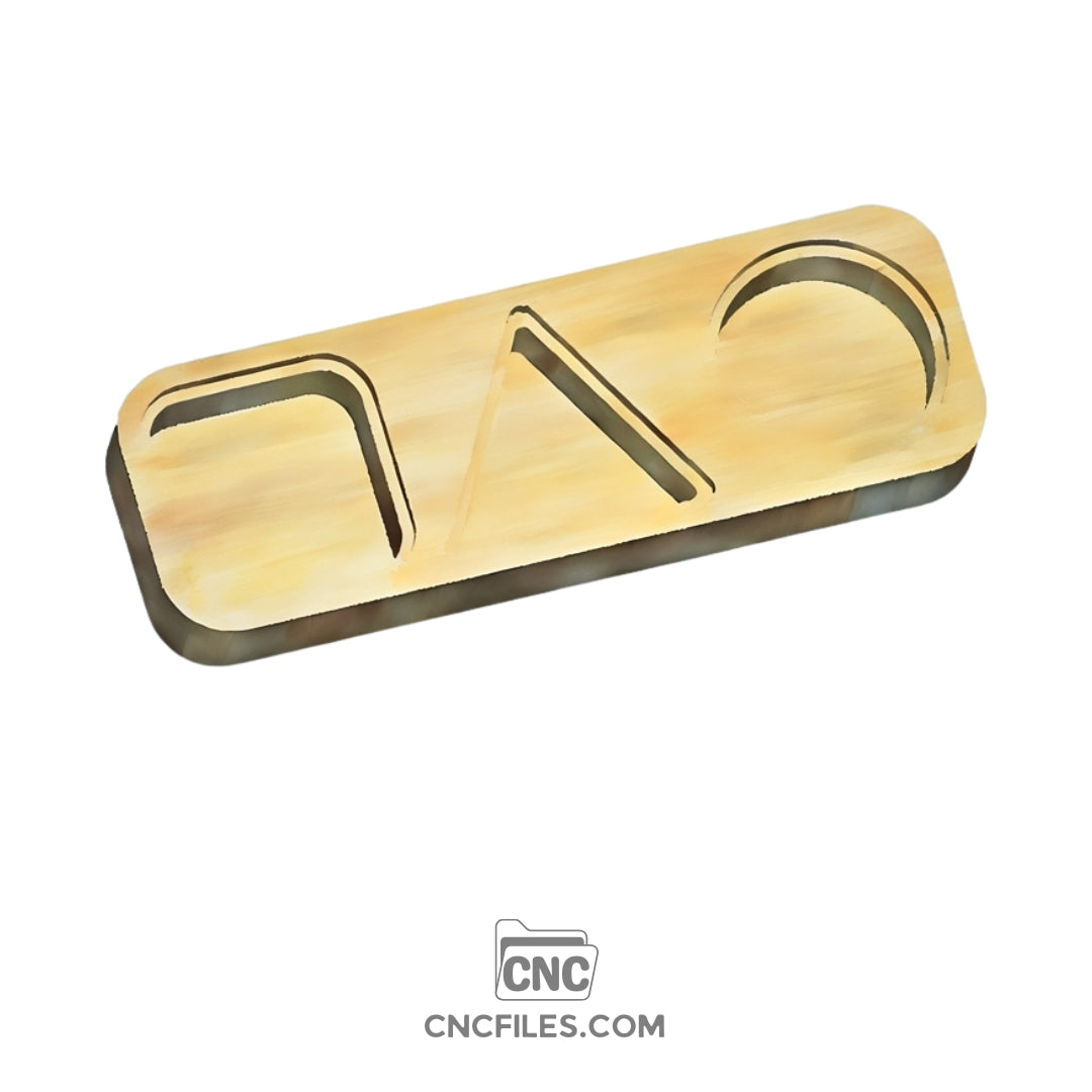 An image of a CNC file showing a fundamental shape earring box with an acrylic lid designed for organizing and storing earrings in a clean and modern case.