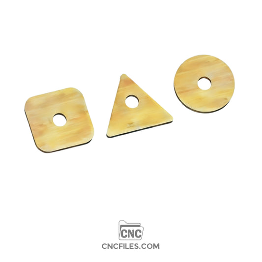 An image of a CNC file showing a fundamental shape earring box with an acrylic lid designed for organizing and storing earrings in a clean and modern case.
