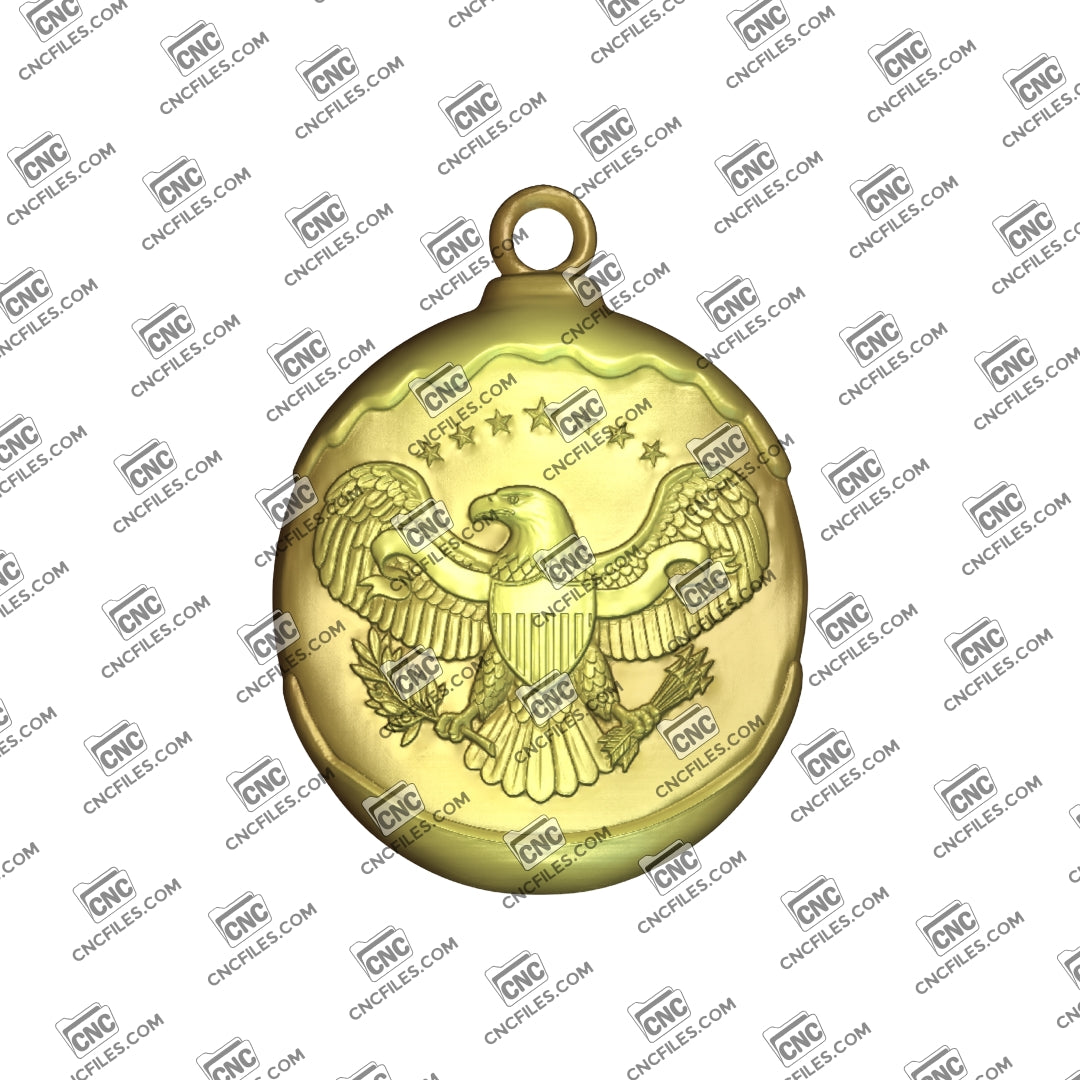 Great Seal of the United States Ornament 3D Relief
