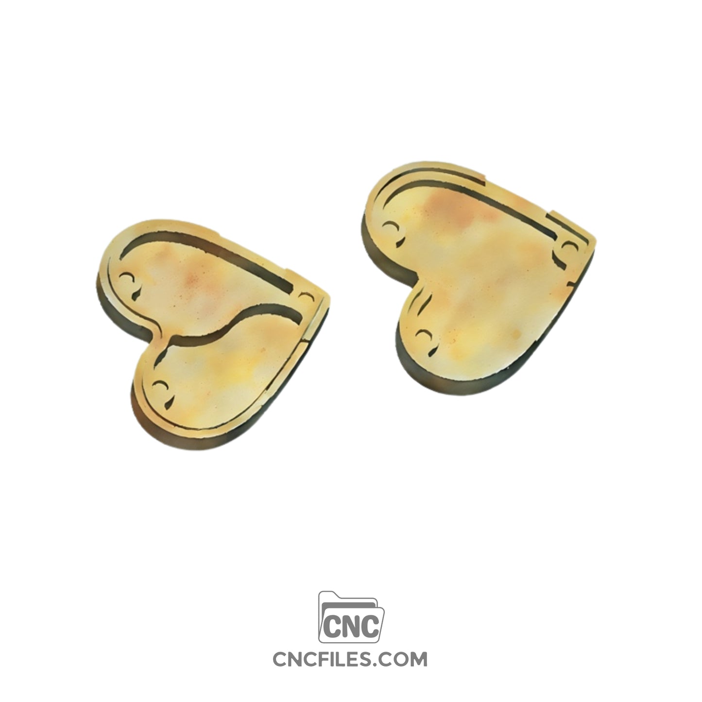 An image of a CNC file showing a Heart Dice Tray design shaped like a heart, perfect for organizing dice during tabletop games.