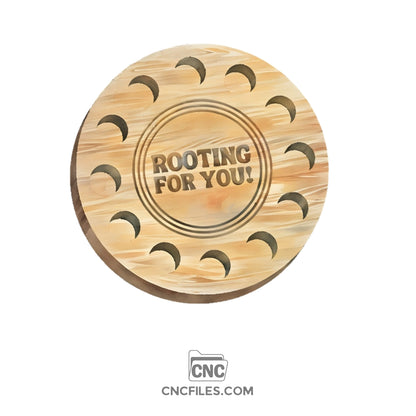 An image of a CNC file showing the Lunar Propagation Station 12x "Rooting For You" design, created for precise cutting and woodworking projects.