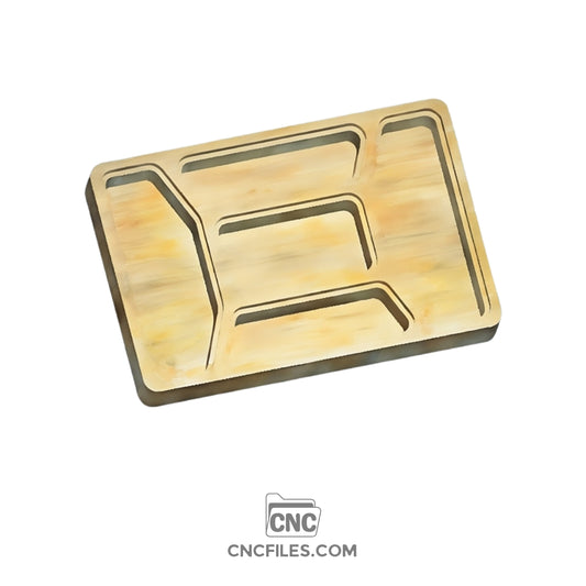 Image of a CNC file showing a Jewellery box designed to store rings, earrings, and small accessories in a neat and organized way.