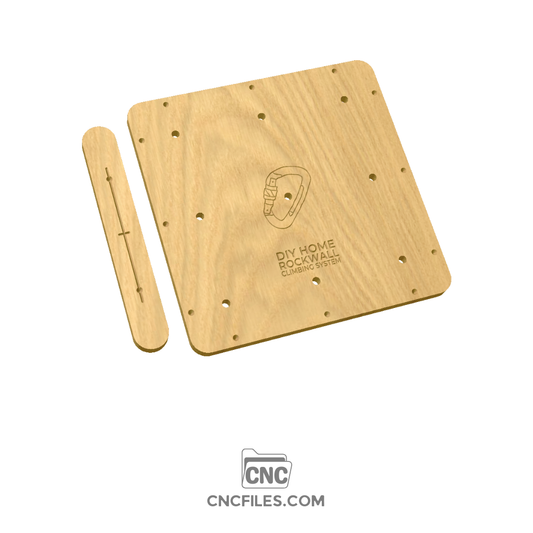 An image of a CNC file showing modular rock wall climbing panels designed for safe and fun climbing.