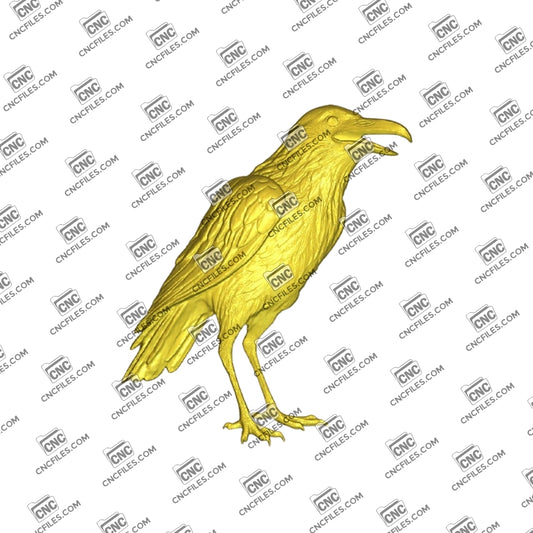 An image of 3D CNC file showing a Scare Crow design, perfect for carving or decoration projects. Easy to use and ready for 3D carving.