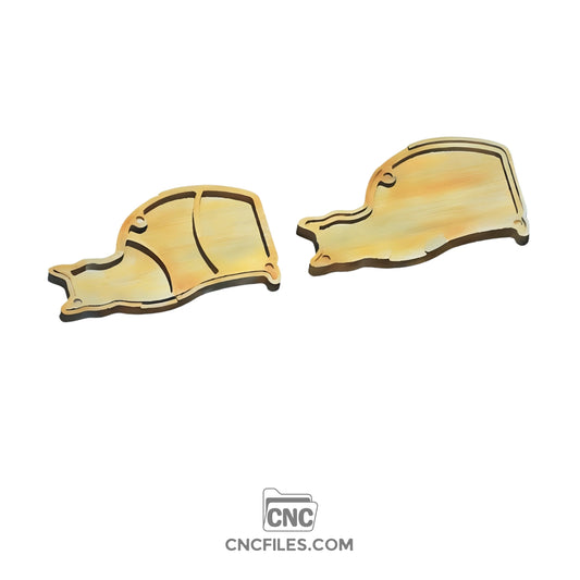 An image of a CNC file showing a Sitting Cat Dice Tray with a cute cat-shaped design, perfect for tabletop or DnD gaming.