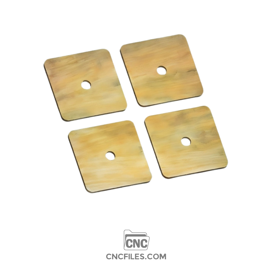 An image of a CNC file showing a square jewellery box with clean edges and a clear acrylic lid, designed for storing rings, earrings, or small accessories.