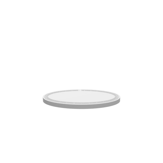GLB of render file of the 2 Person Oval Standard Cribbage Board, ready for 3D visualization or digital presentations.
