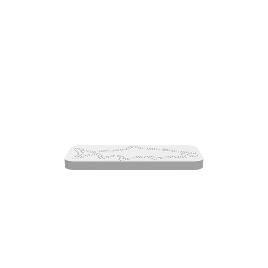 GLB of render file of a 2-person salmon cribbage board, ready for 3D viewing and digital display.