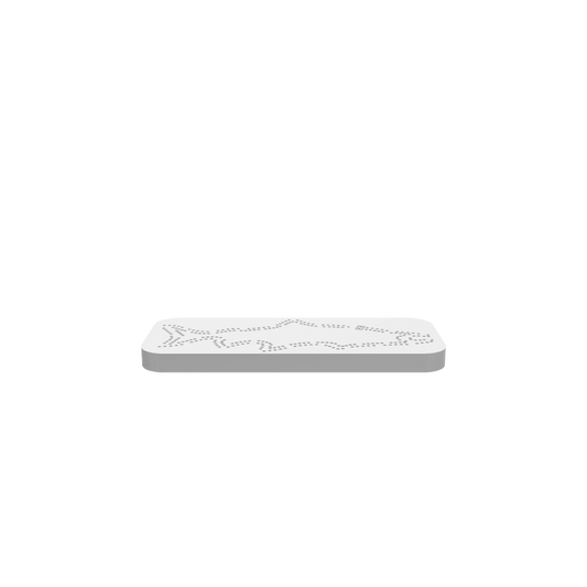 GLB of render file of a 2-person salmon cribbage board, ready for 3D viewing and digital display.