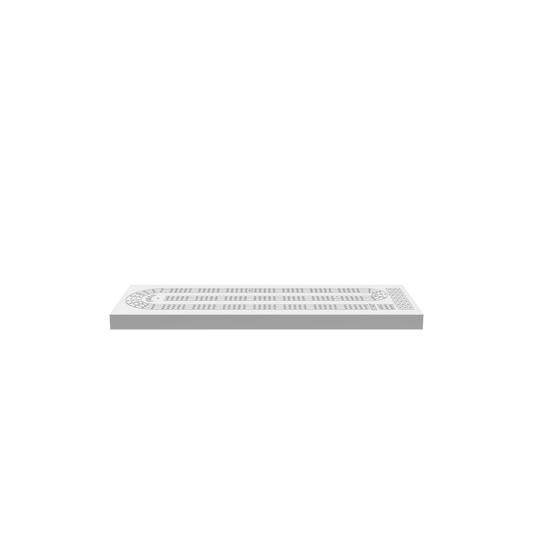 GLB of render file of the 3-person cribbage board, perfect for 3D viewing, visualization, or digital design previews.