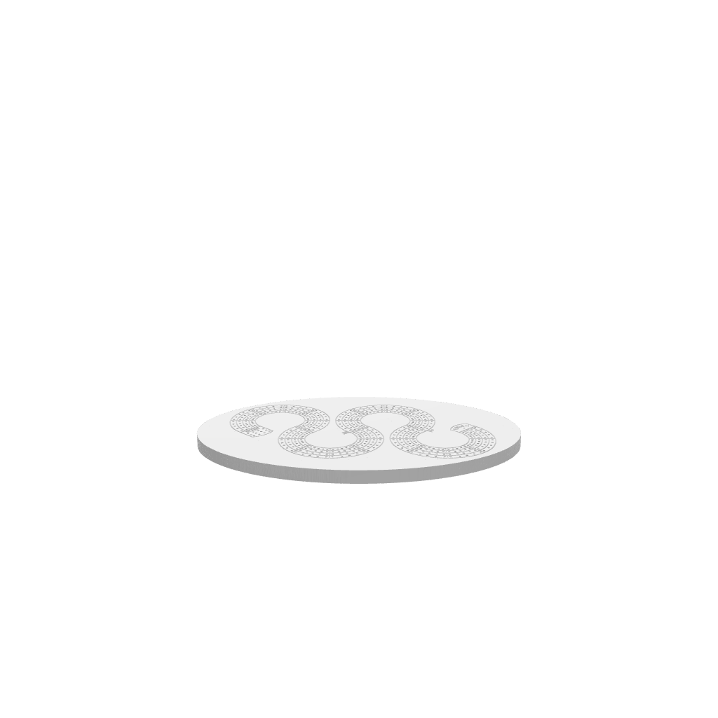 GLB of render file of the same cribbage board, ready for 3D viewing and digital presentations.