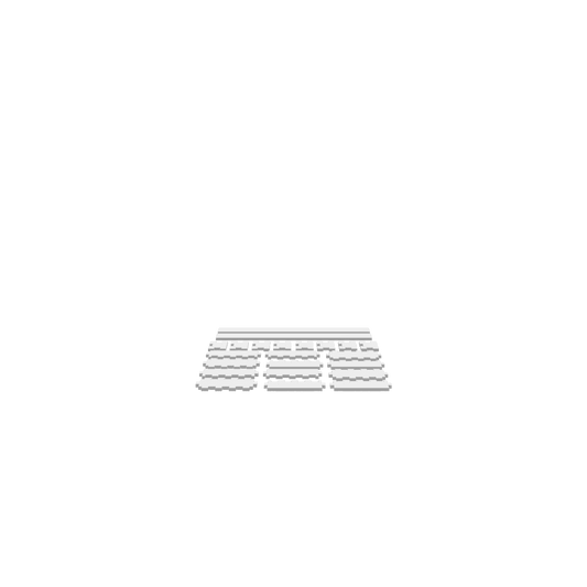 GLB of render file of six drill charging station boxes used for displaying a 3D preview of the design before cutting or production.