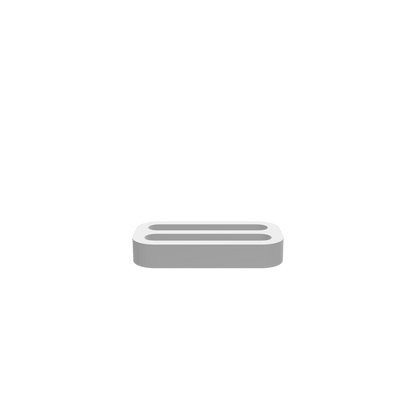 GLB of render file of Acadia Dual Pocket Knife Tray, used for visualizing a dual-slot knife holder for storage, display, or shop projects.