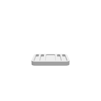 GLB of render file of the Acadia Pocket Knife Dual Catchall Tray 4x, a 3D model preview for visualizing the finished tray before cutting or production.