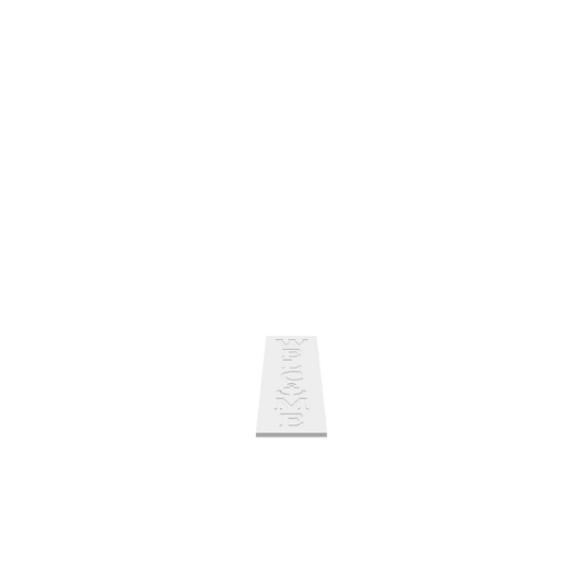 GLB of render file of the "Anchor Welcome" porch board, ready for 3D viewing or virtual placement.