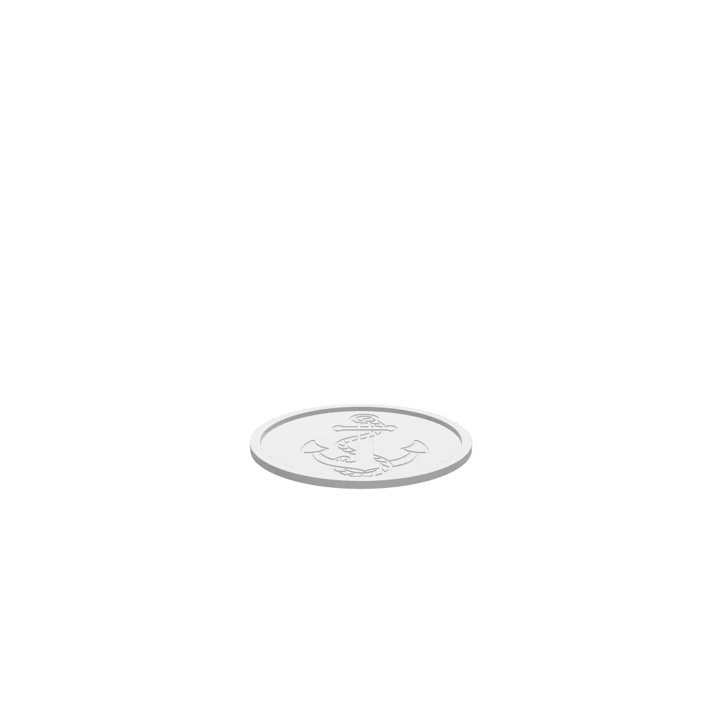 GLB of render file of the anchor and rope tray, ready for 3D viewing and digital previews.
