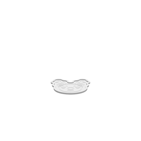 GLB of render file of Baby Reindeer Christmas Tray used to preview the 3D model and visualize how the finished tray will look before production.