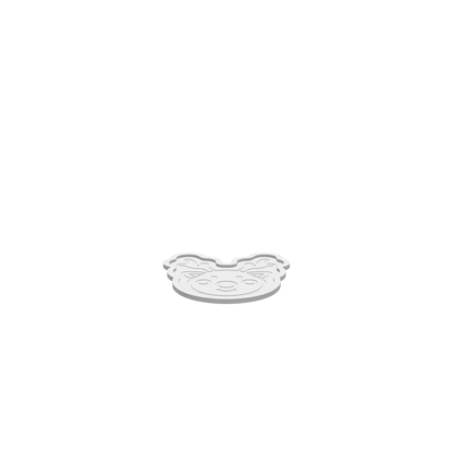 GLB of render file of Baby Reindeer Christmas Tray used to preview the 3D model and visualize how the finished tray will look before production.
