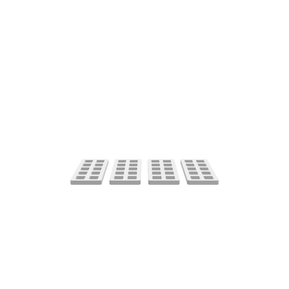 GLB file of a 10-hole bit clip slab organizing and holding drill.