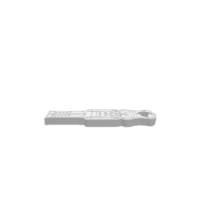 GLB file of a Christmas Nutcracker bottle opener for CNC or 3D printing.