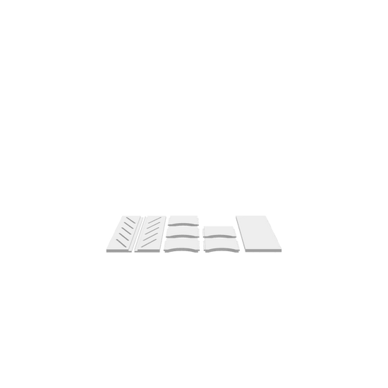 A 3D render of a CNC file showing a circular sandpaper holder with smooth rounded edges and a detailed layout for precision cutting.