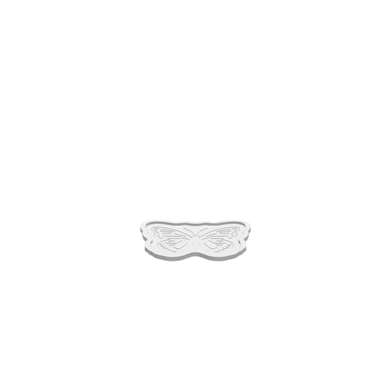GLB of render file of a classic butterfly cookie tray, ready for 3D viewing or virtual display.