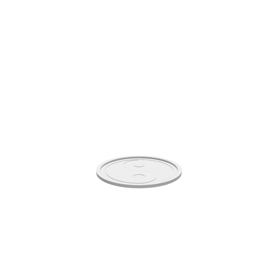 A 3D render of CNC file showing a Classic Yin Yang Tray with a clean yin-yang pattern, ideal for decorative or functional use.