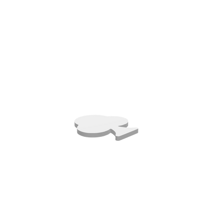 GLB of render file of the Club Suit Cheese Board, displayed as a 3D preview to show scale, shape, and finished appearance before production.