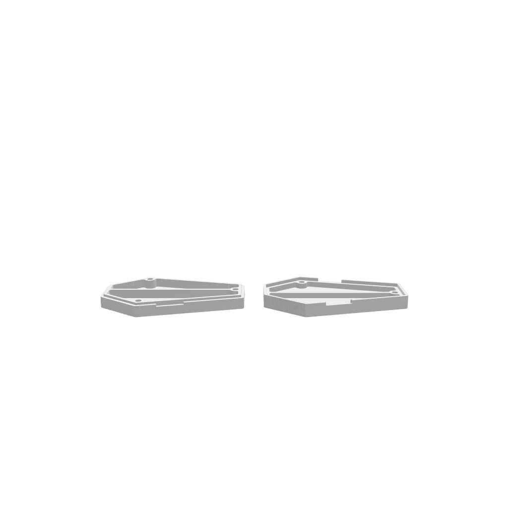 GLB of render file of Coffin Dice Tray Box, a 3D model preview used for visualizing the design before cutting or production.